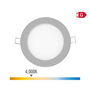 Edm Downlight LED Empotrable Redondo 6W 4000K Luz Día Cromado Ø11,7 cm