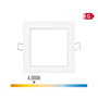 Edm Mini downlight LED empotrable cuadrado 6 W 4000 K Blanco