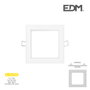 Edm Mini downlight LED empotrable cuadrado 6 W 4000 K Blanco