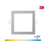 Edm Mini downlight LED empotrable cuadrado 6W luz fría cromo