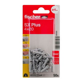 Fischer Taco SX Plus ø4 x 20 mm, Blister 50 uds