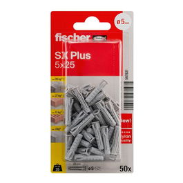 Fischer SX Plus Taco 5 x 25 mm, Blister 50 uds
