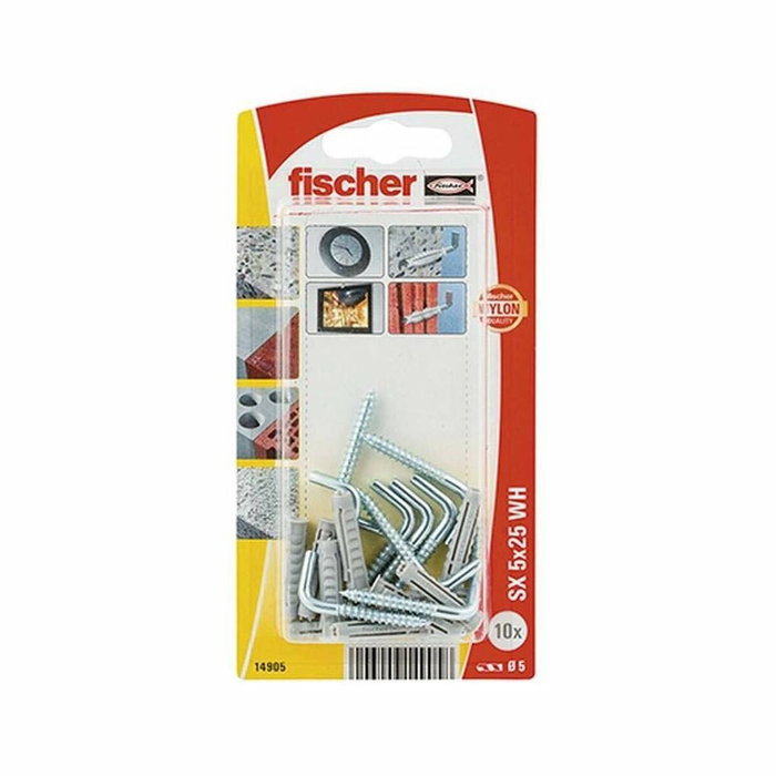Fischer Blister taco + alcayata sx plus 5x25mm (10 unidades)