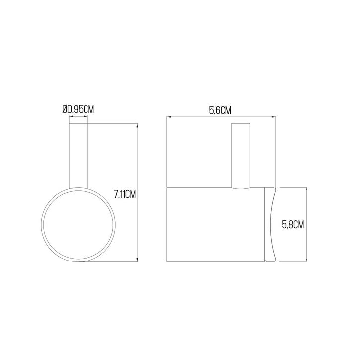 Percha simple inoxidable (envasado) edm Percha simple inoxidable (envasado) edm