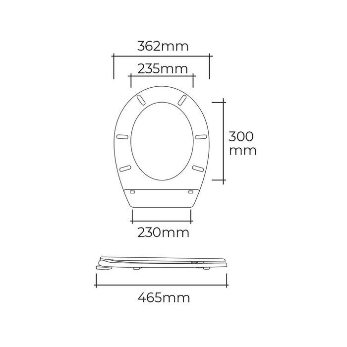 Edm Tapa wc basic blanca con tornillos Edm Tapa wc basic blanca con tornillos