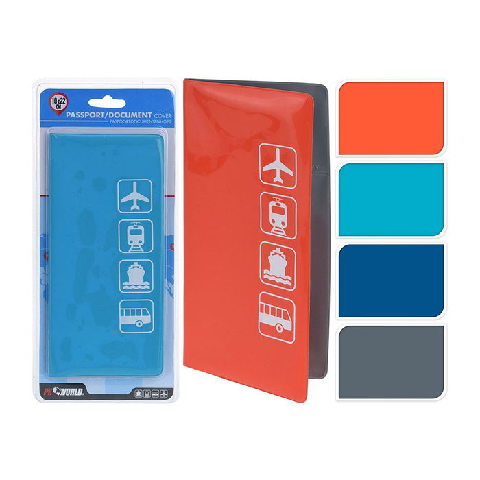 Proworld Funda para Pasaporte 22 x 10 cm Colores Surtidos