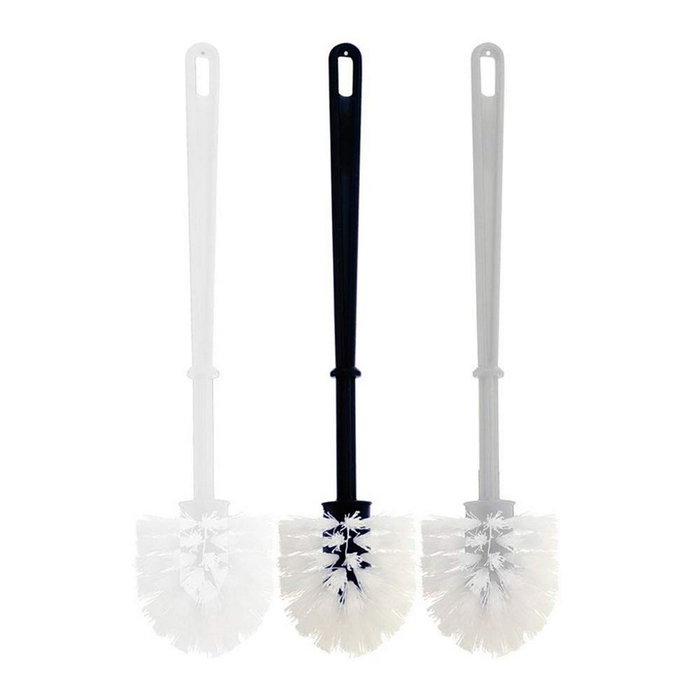 Escobilla para WC de plástico PVC blanca