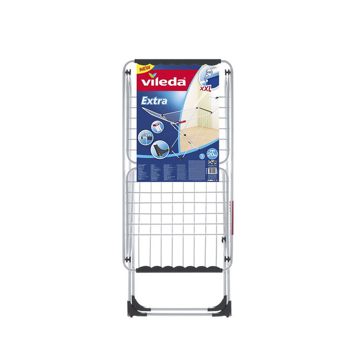 Vileda Tendedero X Legs Extra 20m Acero Aluminio Blanco Plegable Ruedas