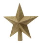 Decoris Estrella Dorada Purpurina para Arbol de Navidad 5 Puntas 19x2,5x19cm