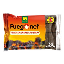 Massó Pastillas de Encendido Ecológicas, Larga Duración, Barbacoas / Chimeneas, 24 + 8 uds