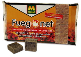 Massó Fuegonet 32 Pastillas de Encendido Ecológicas (24+8)