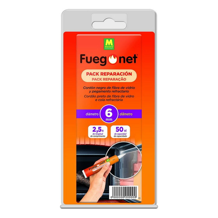 Massó Kit de reparación: cordón aislante ø6 mm x 2,5 m + adhesivo 50 ml Massó Kit de reparación: cordón aislante ø6 mm x 2,5 m + adhesivo 50 ml