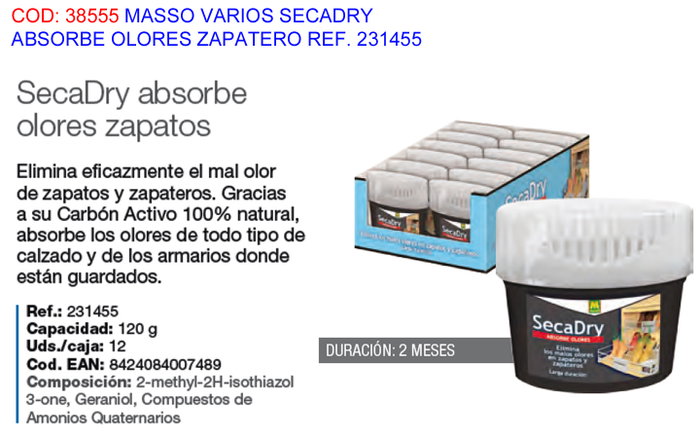 Massó Secadry Absorbe Olores para Zapatos Massó Secadry Absorbe Olores para Zapatos
