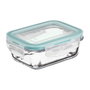 5Five Fiambrera de Cristal 1730 ml Transparente / Azul 23 x 16,5 x 8,5 cm
