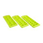 Basic & Co Pack de 3 Cubiteras de Polipropileno Colores Surtidos, 25 x 8,5 x 3,7 cm
