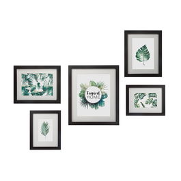 Atmosphera Marcos para fotografias negros 5 uds porta fotografias madera