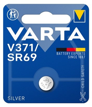 Varta 371101401 Pila de Botón Óxido de Plata V371/SR69 30mAh 1Ud