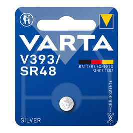 Varta Pila Botón V393 SR48 Óxido de Plata 1.55V Ø7.9 x 5.4 mm 1 unidad blister