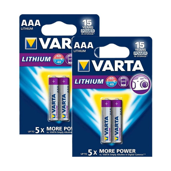 Varta Ultra Lithium Pilas AA 1,5 V (Pack de 4)