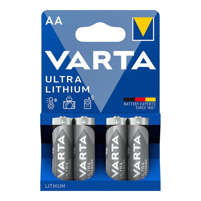 Varta Ultra Lithium Pilas AA 1,5 V (Pack de 4)
