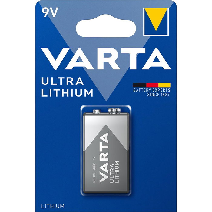 Pilas Varta Ultra Lithium 1200 mAh 9 V