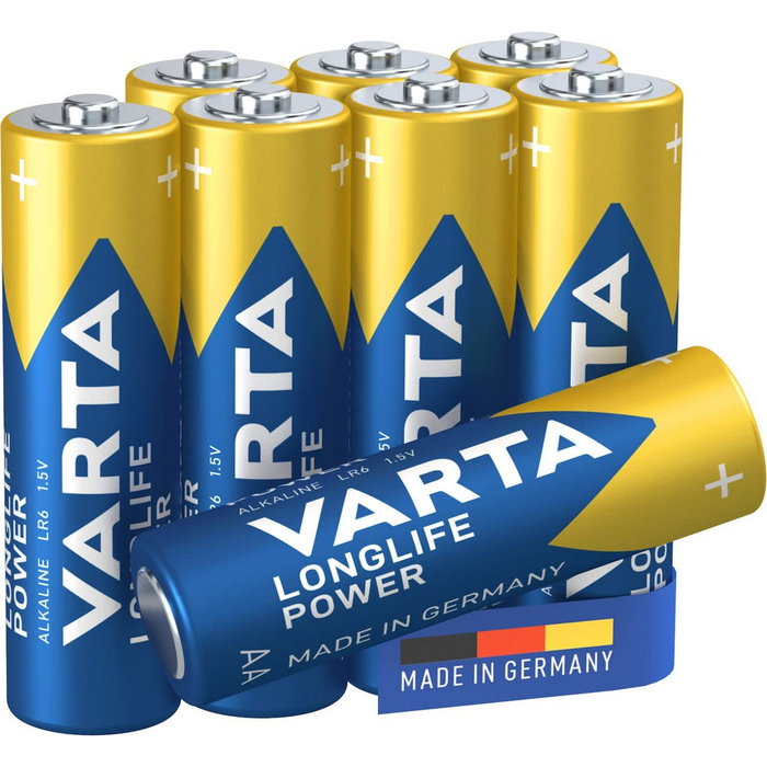 Varta Longlife Power Pilas Alcalinas AA LR06 (Pack de 8)