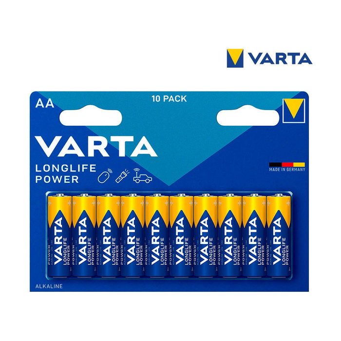 Varta LR06 Pila Alcalina AA Longlife Power Blister 10 Unidades Ø14,5 x 50,5mm