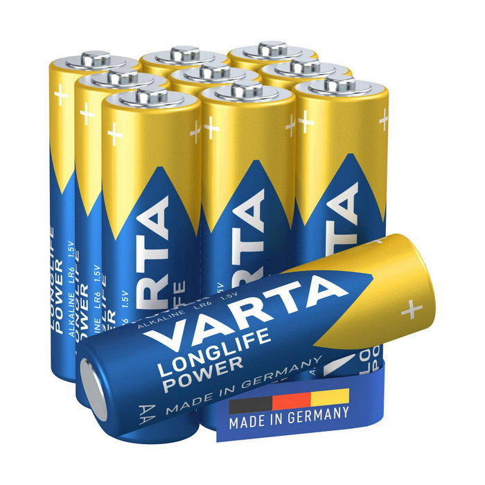 Varta LR06 Pila Alcalina AA Longlife Power Blister 10 Unidades Ø14,5 x 50,5mm