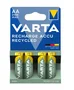 Varta 56616 Baterías Recargables AA NiMH 1.2V 2100 mAh, Pack de 4 Unidades