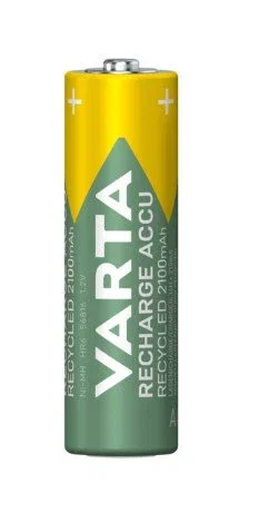 Varta 56616 Baterías Recargables AA NiMH 1.2V 2100 mAh, Pack de 4 Unidades