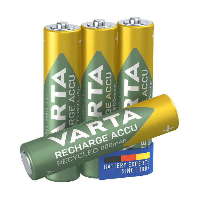 Varta Pila Recargable Accu AAA HR03 800 mAh Recycled (4 unidades)