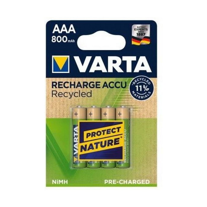 Varta Pila Recargable Accu AAA HR03 800 mAh Recycled (4 unidades)