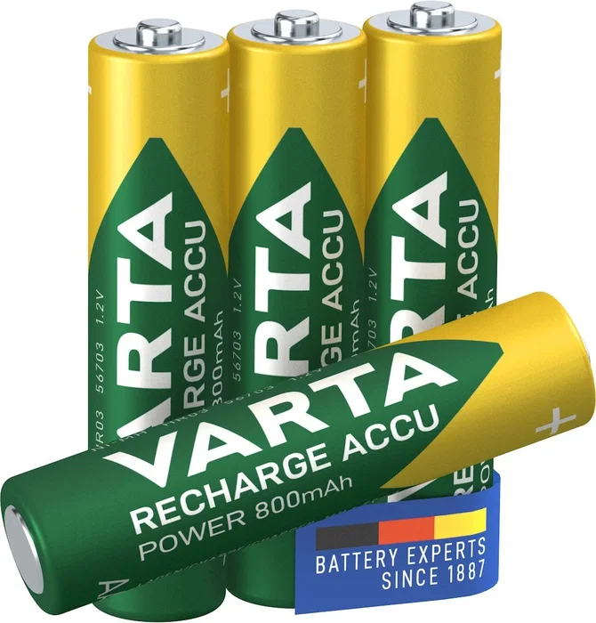 Varta Pilas Recargables AAA Ready2Use 800 mAh (Pack de 4) Varta Pilas Recargables AAA Ready2Use 800 mAh (Pack de 4)