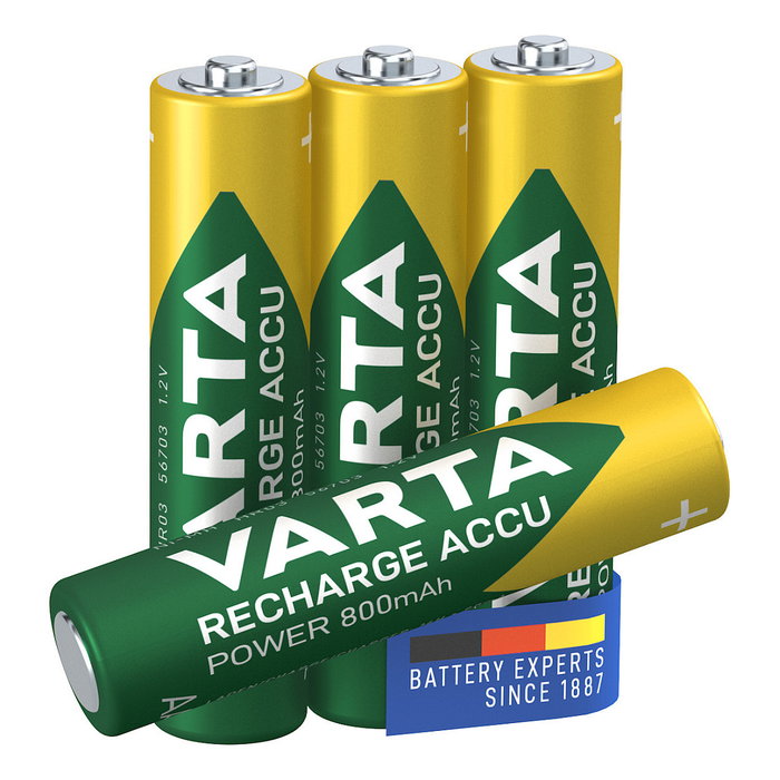 Varta Pilas Recargables AAA Ready2Use 800 mAh (Pack de 4)