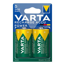 Varta HR20 Pila Recargable Accu Power D 3000 mAh (Blister 2 uds) Ø34,2 x 61,5 mm