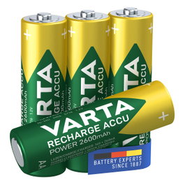 Varta Pilas Recargables AA 2600 mAh NiMH (Pack de 4)