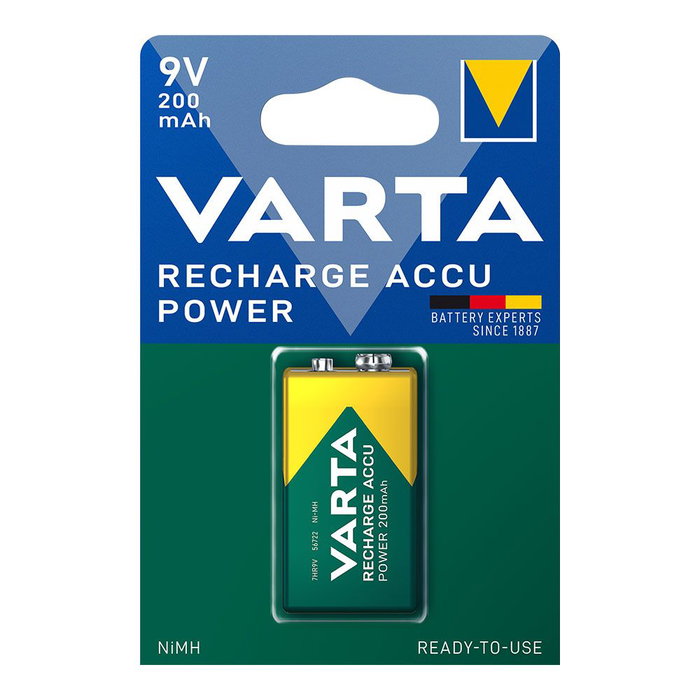 Varta Pila Recargable 9V 200mAh Power Varta Pila Recargable 9V 200mAh Power