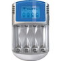 Varta Cargador de pilas con pantalla LCD para AA y AAA, 220V, 12V y USB