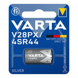 Varta Pila V28PX / 4SR44 Óxido de Plata 6.2V (Blister 1 Unid.) Ø13x25,2mm