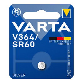 Varta Pila Botón V364 SR60 Óxido de Plata 1.55V Ø6.8 x 2.15mm Blister 1 Unidad