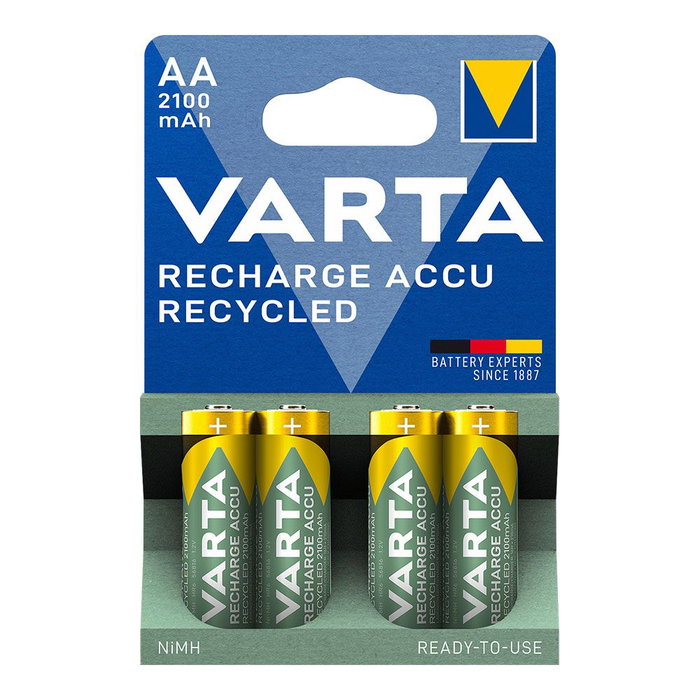 Varta Pilas Recargables AA 2100mAh Recycled 4 Unidades