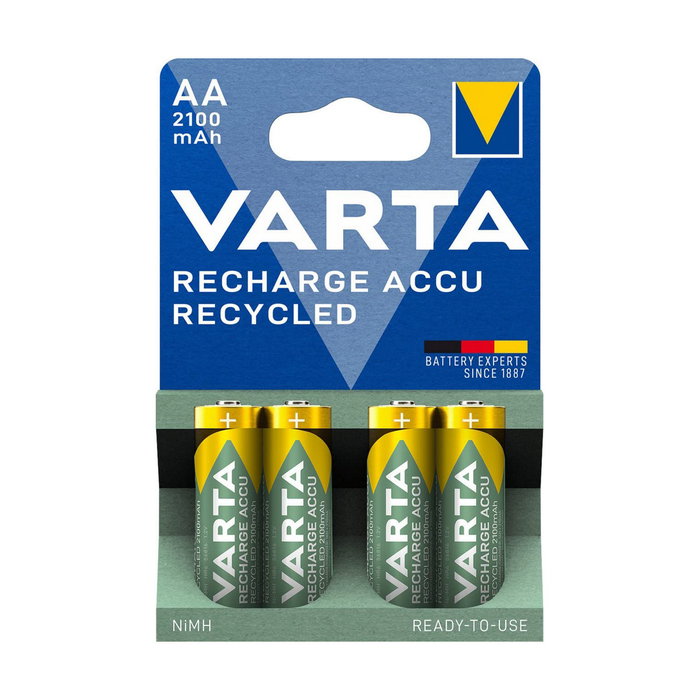 Varta Pilas Recargables AA 2100mAh Recycled 4 Unidades