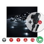Edm Cortina icicle multifunción con 12 tiras y 40 LEDs blanco frío