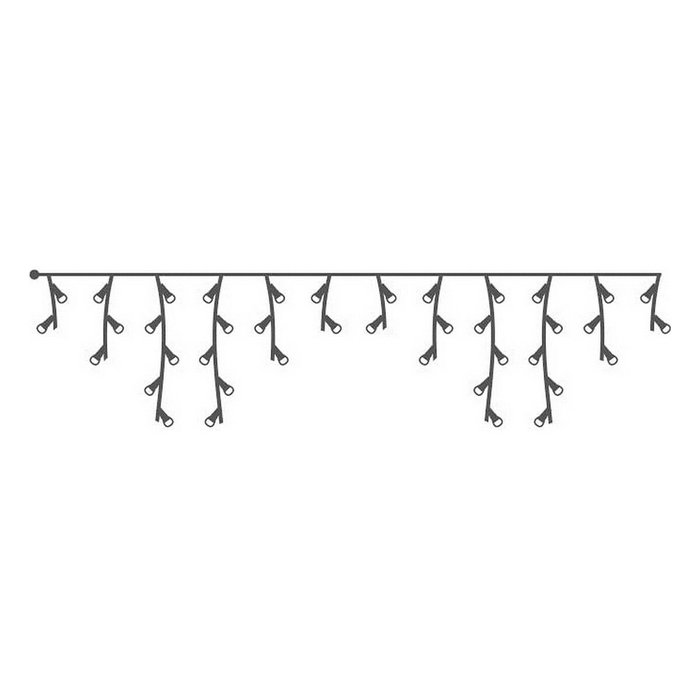 Edm Cortina icicle multifunción con 12 tiras y 40 LEDs blanco frío Edm Cortina icicle multifunción con 12 tiras y 40 LEDs blanco frío