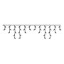 Edm Cortina icicle multifunción con 12 tiras y 40 LEDs blanco frío