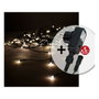 Edm Cortina icicle multifunción 2x0,5m 12 tiras 40 leds blanco cálido