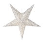 Estrella de Papel 60cm con 10 LEDs a Pilas y Temporizador para Interior
