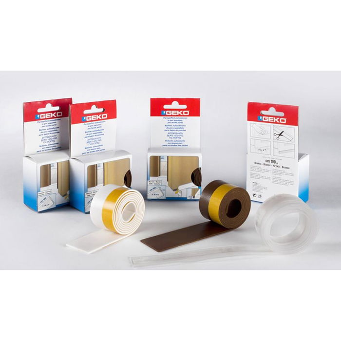 Geko Burlete Bajo Puerta Adhesivo PVC 38 mm x 100 cm Transparente Geko Burlete Bajo Puerta Adhesivo PVC 38 mm x 100 cm Transparente