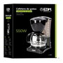 Edm Cafetera de goteo 6 tazas 550W Negro con función anti-goteo