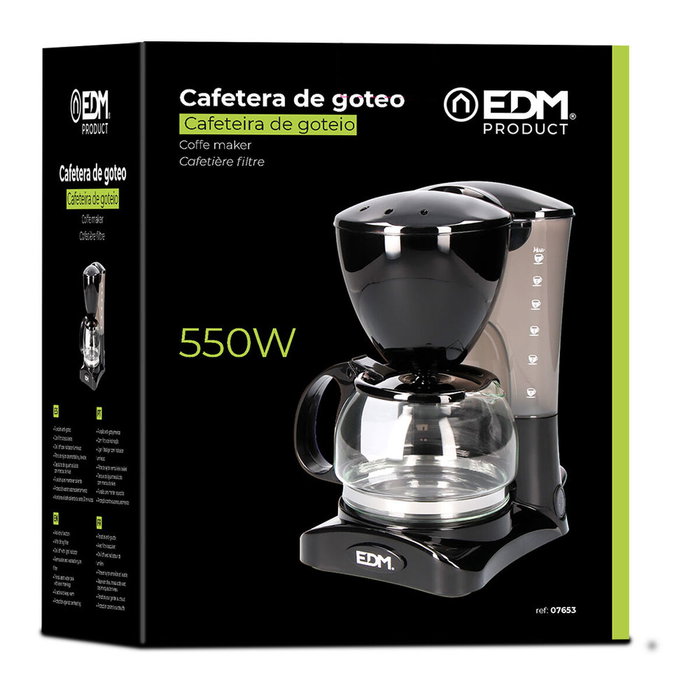 Edm Cafetera de goteo 6 tazas